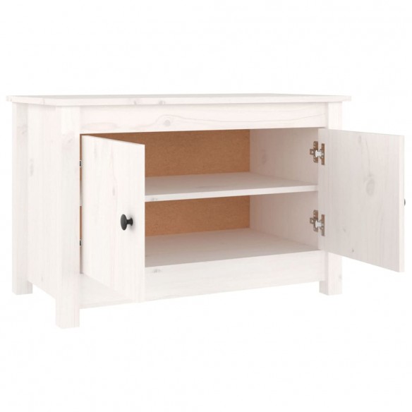 Armoire à chaussures Blanc 70x38x45,5 cm Bois de pin massif