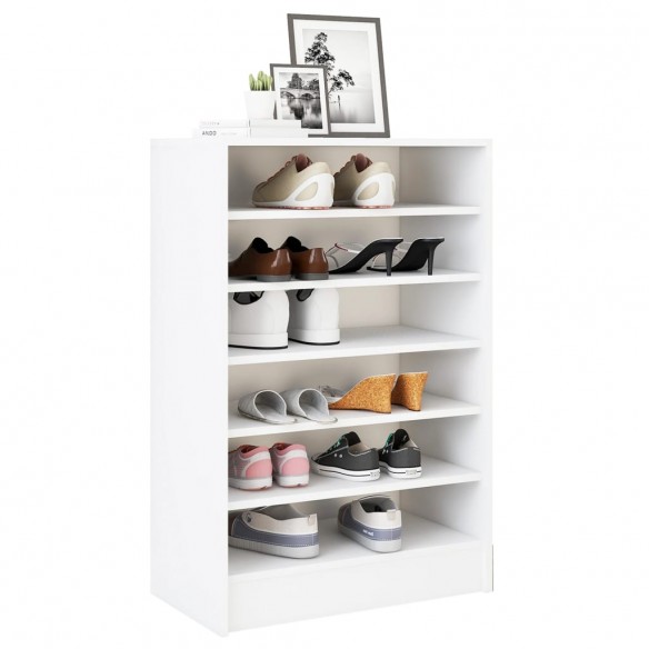 Armoire à chaussures Blanc 60x35x92 cm Aggloméré