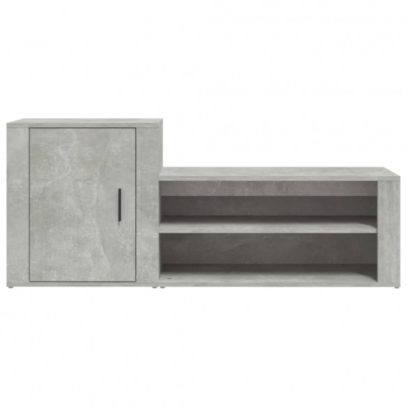 Armoire à chaussures Gris béton 130x35x54 cm Bois d'ingénierie