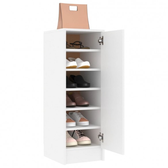 Armoire à chaussures Blanc 32x35x92 cm Aggloméré