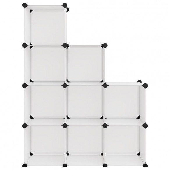 Cubes de rangement 9 pcs Transparent PP