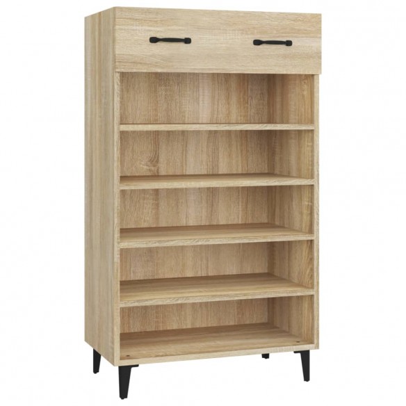 Armoire à chaussures Chêne sonoma 60x35x105cm Bois d'ingénierie