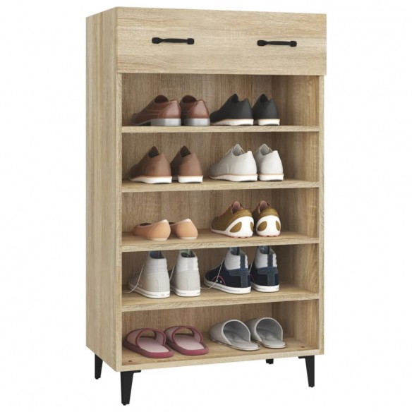 Armoire à chaussures Chêne sonoma 60x35x105cm Bois d'ingénierie