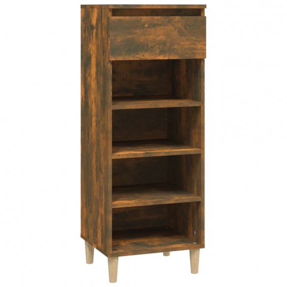 Armoire à chaussures Chêne fumé 40x36x105 cm Bois d'ingénierie