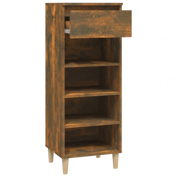 Armoire à chaussures Chêne fumé 40x36x105 cm Bois d'ingénierie