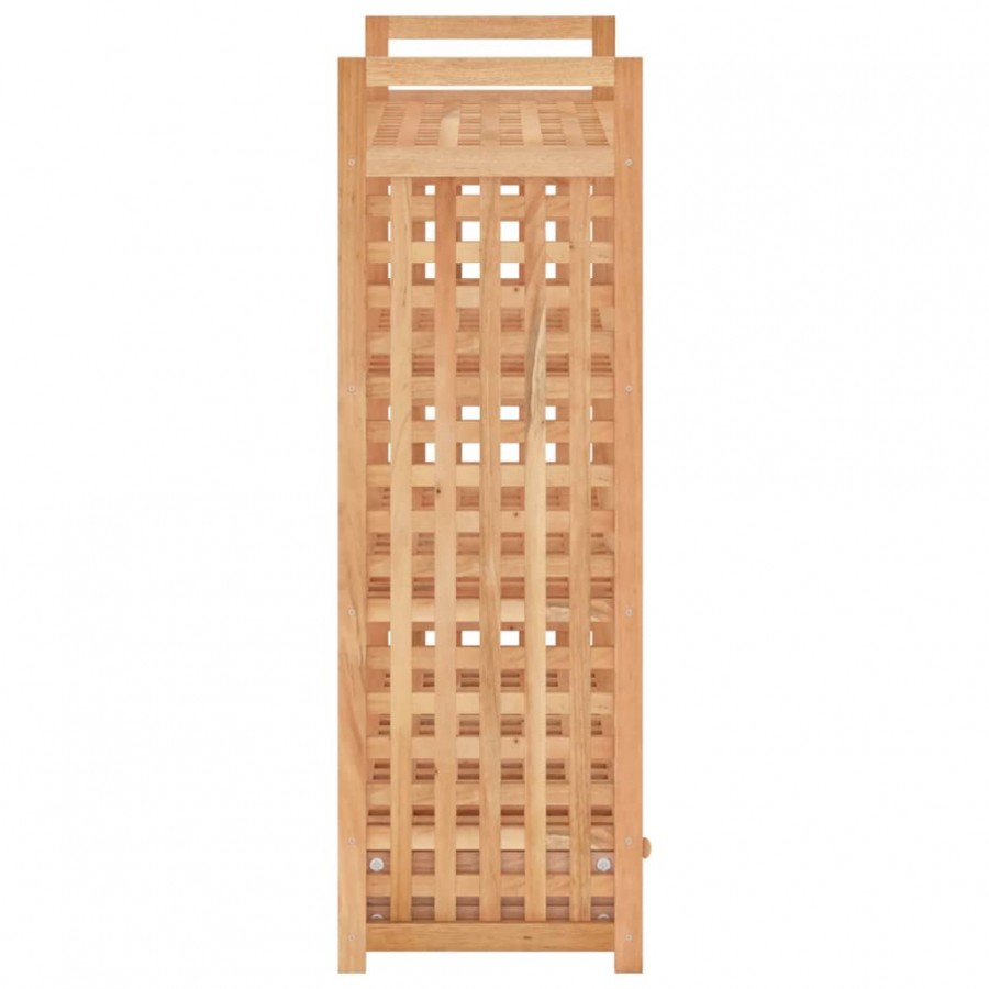 Meuble à chaussures avec tiroir 70x27x81cm Bois massif de noyer