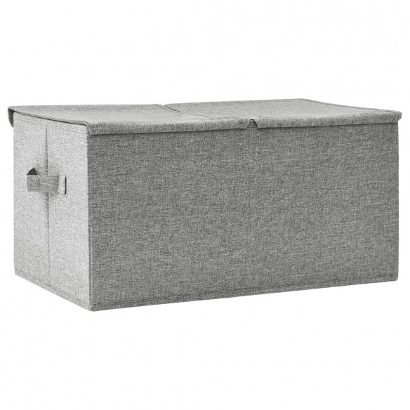 Boîte de rangement Tissu 50x30x25 cm Gris