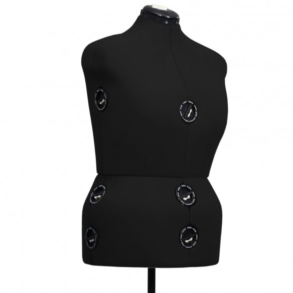 Mannequin de robe ajustable pour femme Noir L Taille 44-50