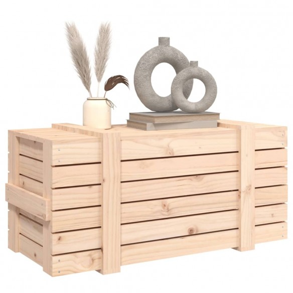 Boîte de rangement 91x40,5x42 cm Bois massif de pin