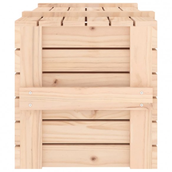 Boîte de rangement 91x40,5x42 cm Bois massif de pin