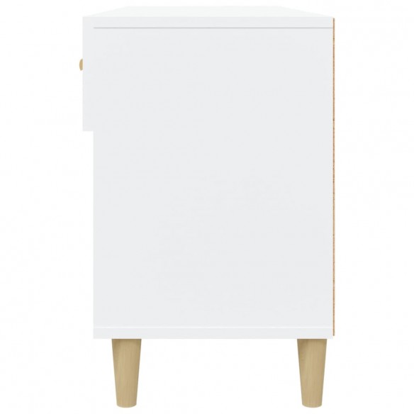 Armoire à chaussures Blanc 102x35x55 cm Bois d'ingénierie