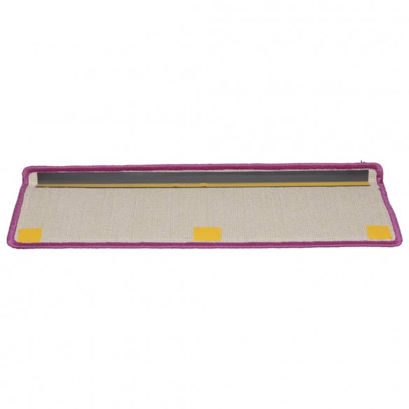 Tapis d'escalier 10 pcs 65x21x4 cm Violet