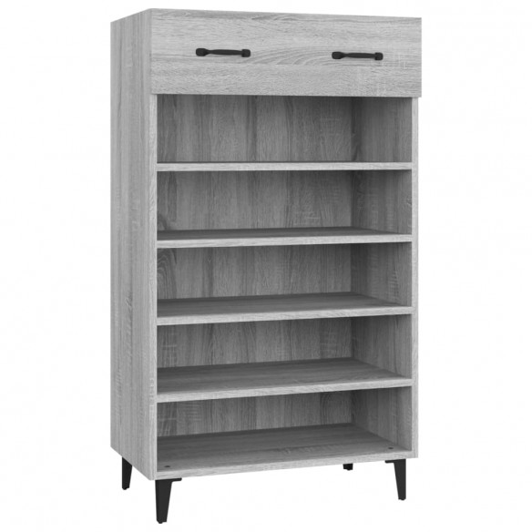 Armoire à chaussures Sonoma gris 60x35x105 cm Bois d'ingénierie