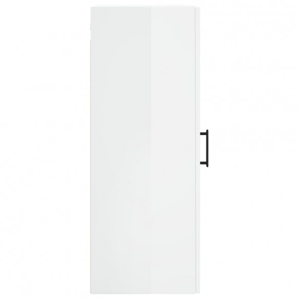 Armoire murale blanc brillant 34,5x34x90 cm