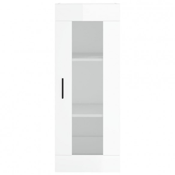 Armoire murale blanc brillant 34,5x34x90 cm