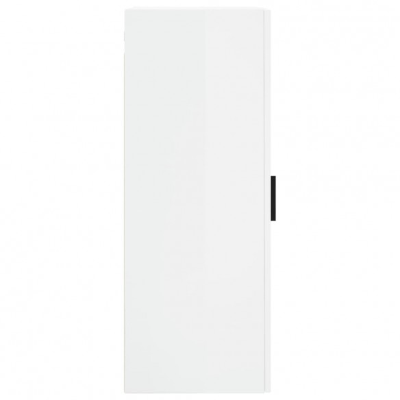 Armoire murale blanc brillant 34,5x34x90 cm