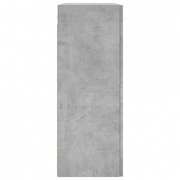 Armoires murales 2 pcs gris béton bois d'ingénierie