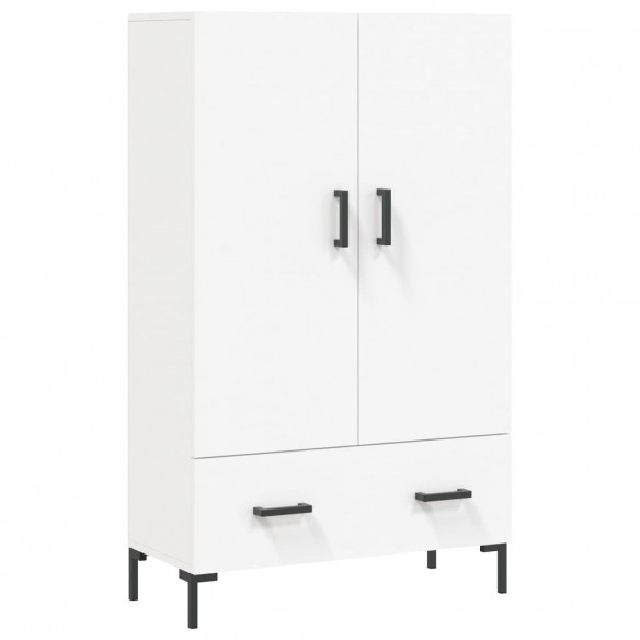 Buffet haut blanc 69,5x31x115 cm bois d'ingénierie