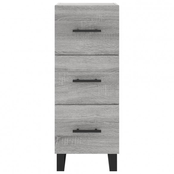 Buffet haut Sonoma gris 34,5x34x180 cm Bois d'ingénierie