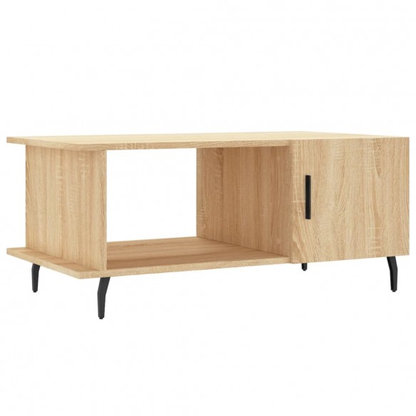 Table basse chêne sonoma 90x50x40 cm bois d'ingénierie