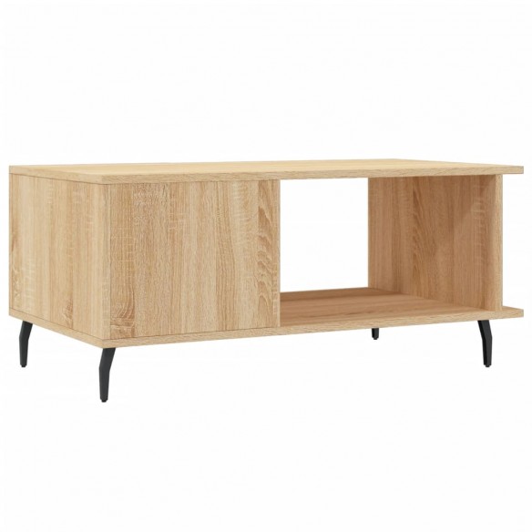 Table basse chêne sonoma 90x50x40 cm bois d'ingénierie