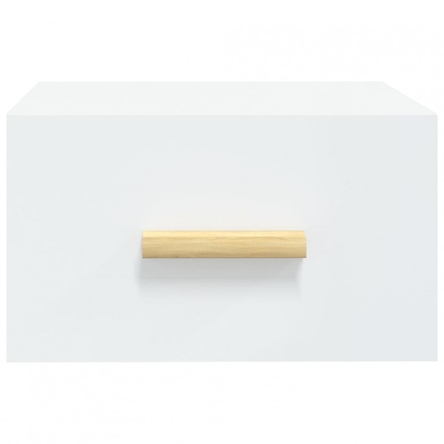 Tables de chevet murales 2 pcs blanc 35x35x20 cm