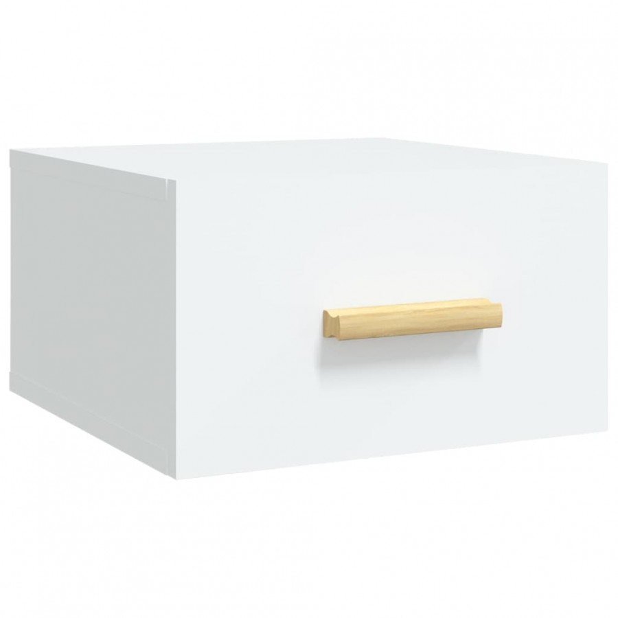Tables de chevet murales 2 pcs blanc 35x35x20 cm