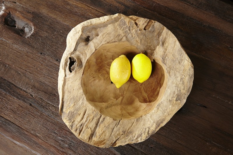 Corbeille de fruit naturel 30 cm en bois massif