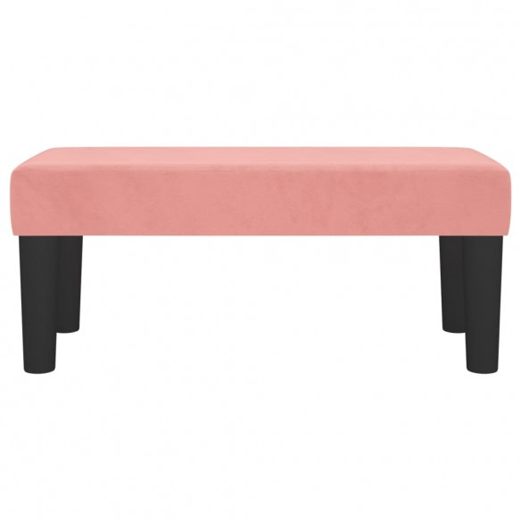 Banc Rose 70x30x30 cm Velours