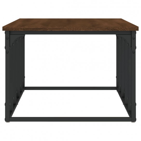 Table basse chêne marron 100x50x35,5 cm bois d'ingénierie
