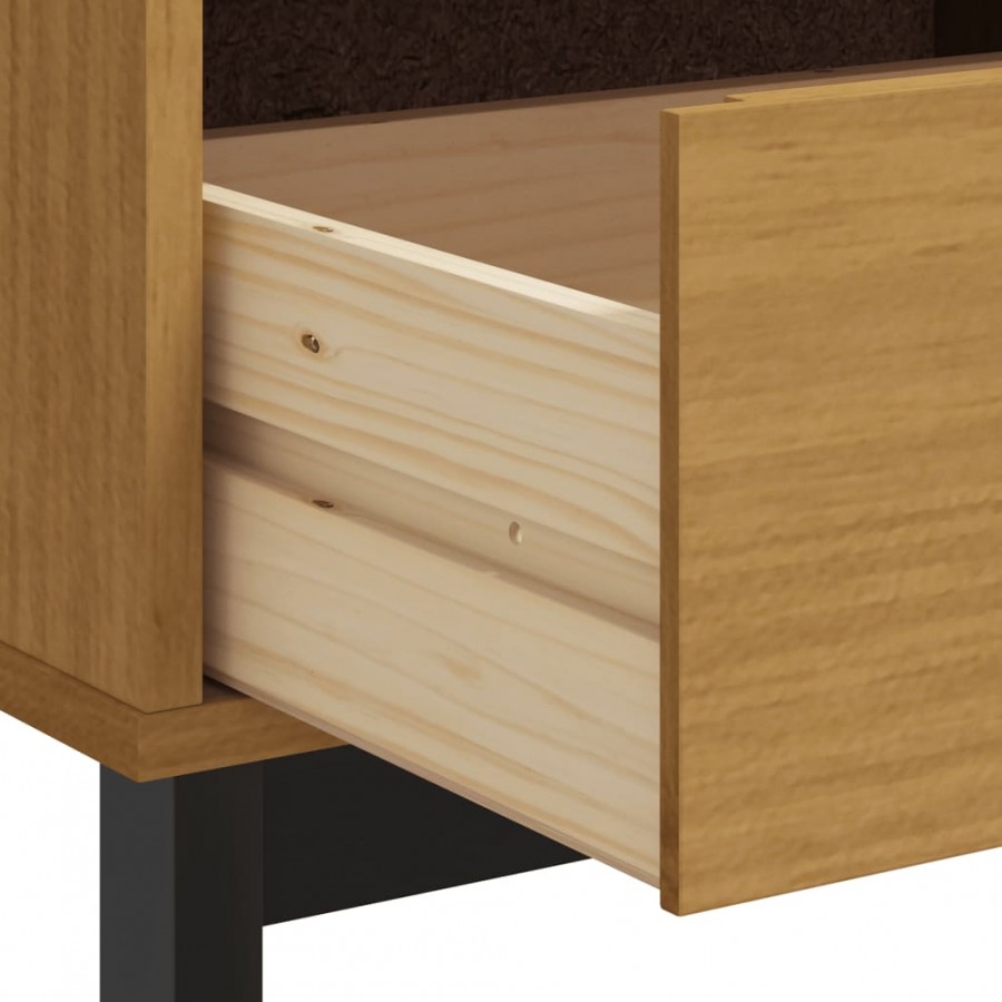 Meuble TV FLAM 110x40x50 cm bois massif de pin Meuble TV FLAM 110x40x50 cm bois massif de pin