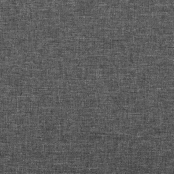 Cadre de lit avec tête de lit Gris foncé 180 x 200 cm Tissu