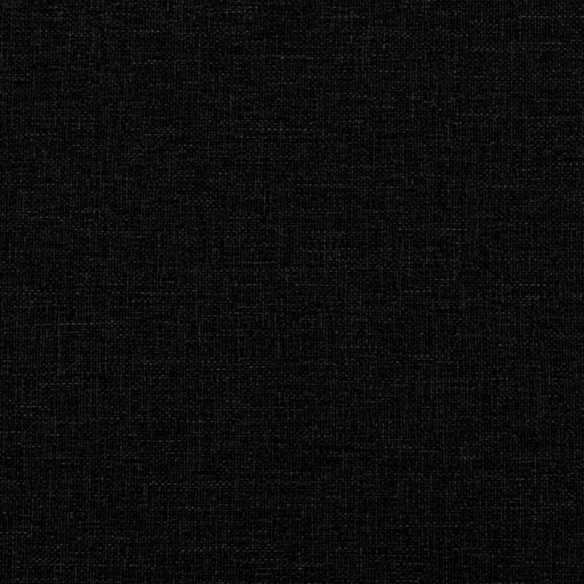 Lit de jour avec gigogne et matelas noir 100x200 cm tissu
