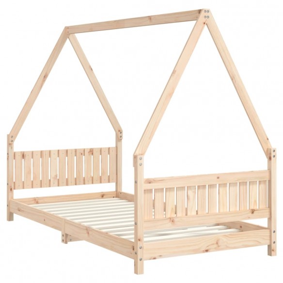 Cadre de lit pour enfant 90x190 cm Bois de pin massif