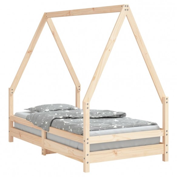 Cadre de lit pour enfant 80x160 cm bois de pin massif