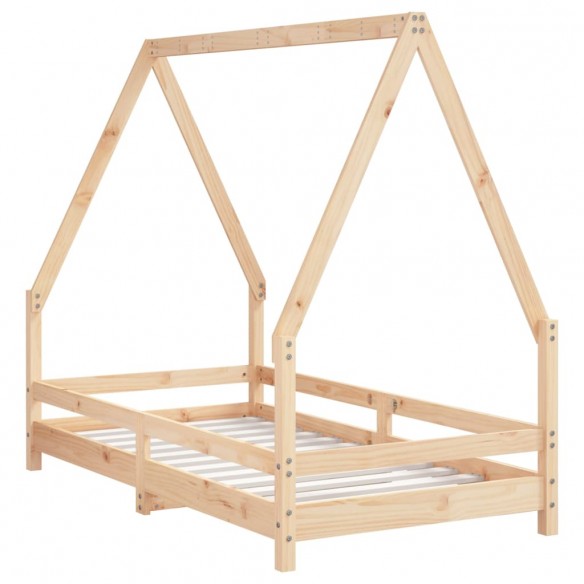 Cadre de lit pour enfant 80x160 cm bois de pin massif