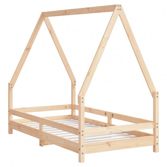 Cadre de lit pour enfant 80x160 cm bois de pin massif