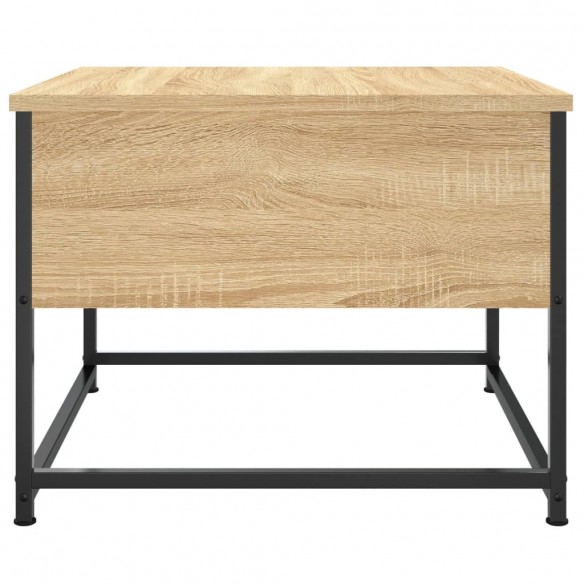 Table basse chêne sonoma 51x51x40 cm bois d'ingénierie