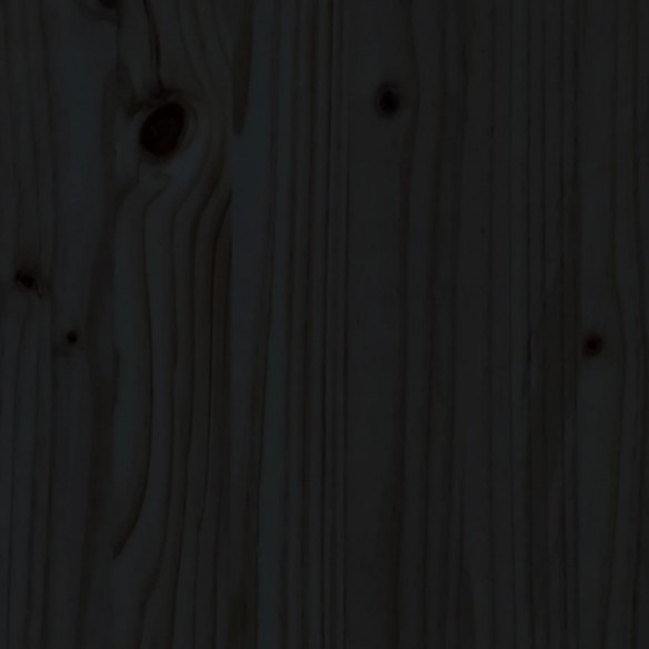 Tabourets de bar 2 pcs noir 40x42x120 cm bois massif de pin