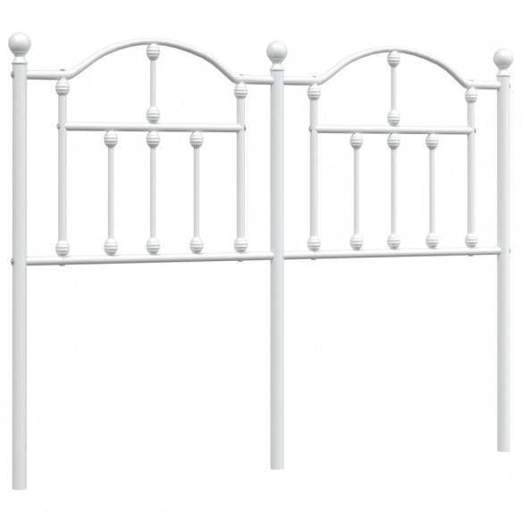 Tête de lit métal blanc 120 cm