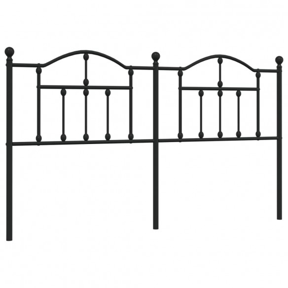 Tête de lit métal noir 160 cm