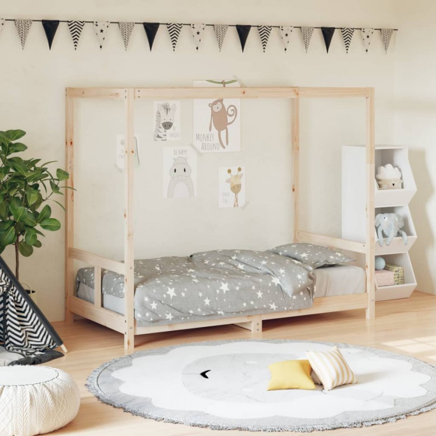 Cadre de lit pour enfant 80x160 cm bois de pin massif