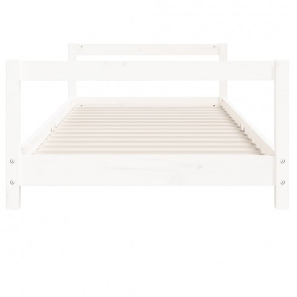 Cadre de lit pour enfant blanc 80x160 cm bois de pin massif