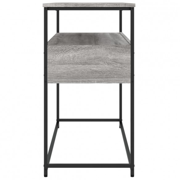 Table console sonoma gris 100x40x75 cm bois d'ingénierie