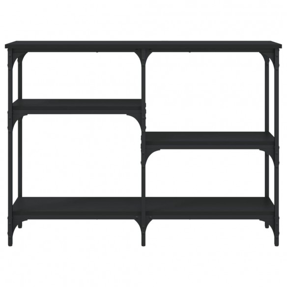 Table console noir 102x29x75 cm bois d'ingénierie
