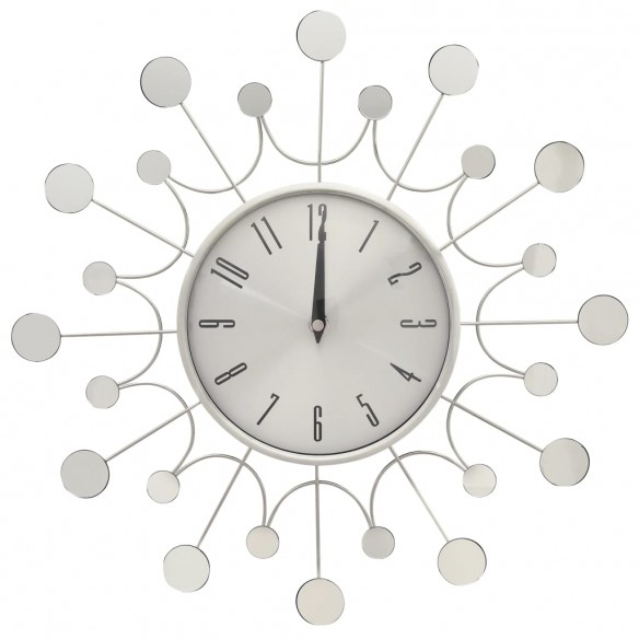 325165  Wall Clock Silver 40 cm Metal