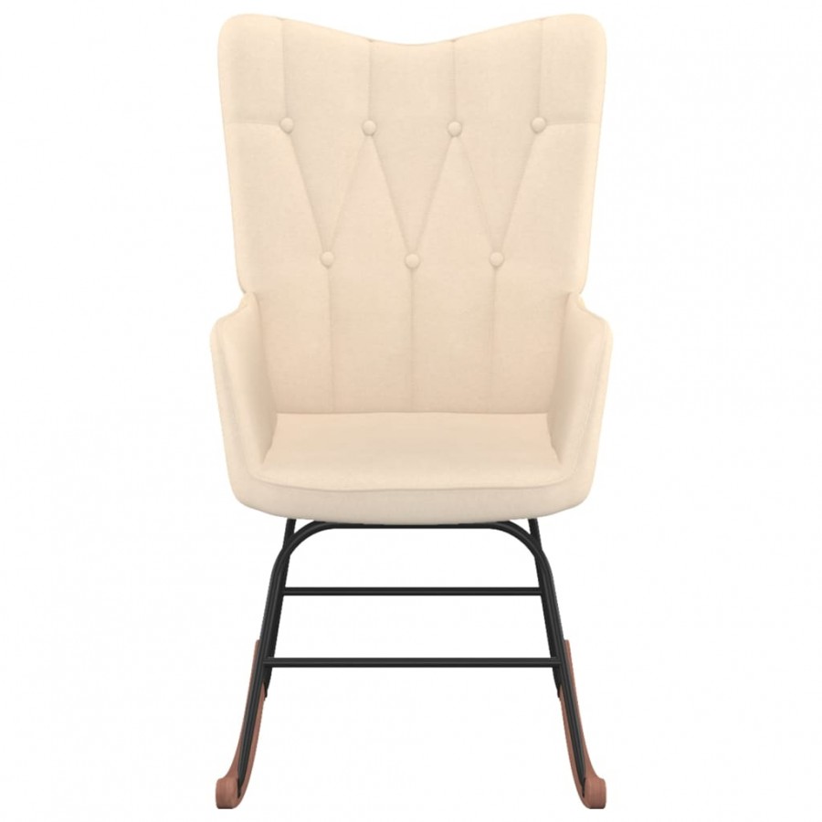 Chaise à bascule Crème Tissu