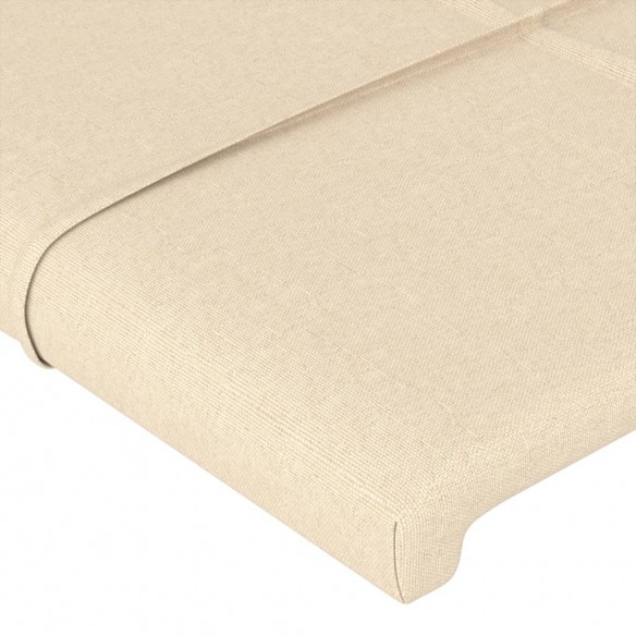 Tête de lit Crème 80x5x78/88 cm Tissu