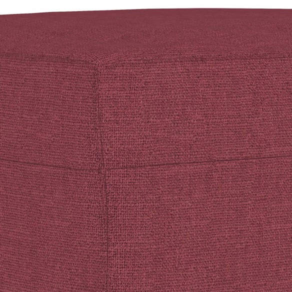 Repose-pied Rouge bordeaux 70x55x41 cm Tissu