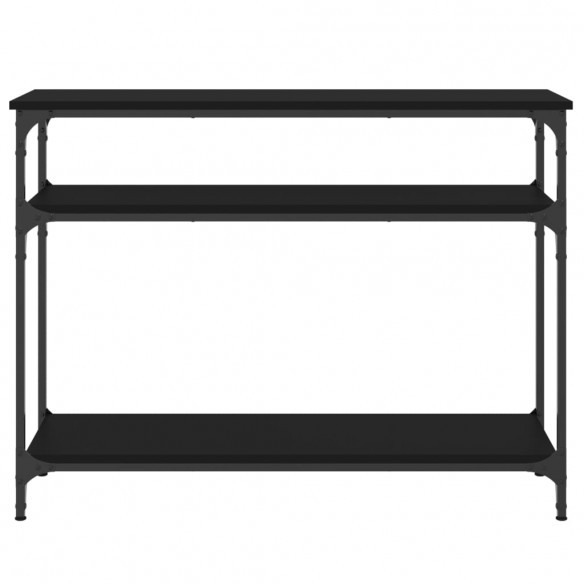 Table console noir 100x29x75 cm bois d'ingénierie